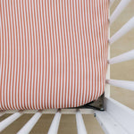 Pink Stripes Muslin Crib Sheet | Milk & Baby