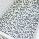 Forest Muslin Crib Sheet | Milk & Baby