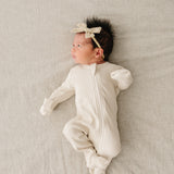 Vanilla Organic Cotton Ribbed Zipper