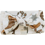 Outlaw Cowboy Ribbed Bamboo Head Wrap | Milk & Baby