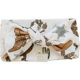 Outlaw Cowboy Ribbed Bamboo Head Wrap | Milk & Baby