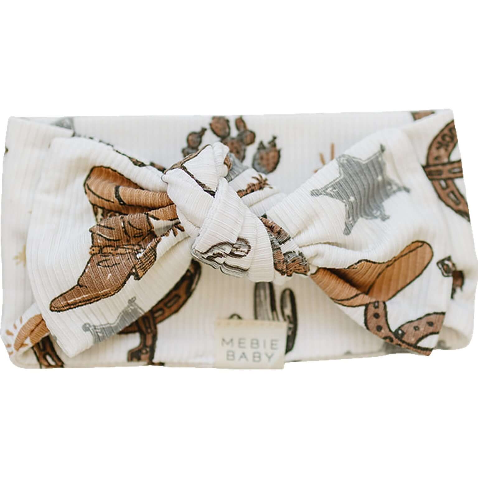 Outlaw Cowboy Ribbed Bamboo Head Wrap | Milk & Baby