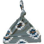 Southwest Aztec Ribbed Bamboo Newborn Knot Hat | Milk & Baby