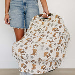Outlaw Cowboy Ribbed Bamboo Multi-Use Cover | Milk & Baby
