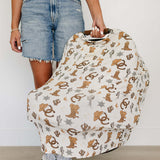 Outlaw Cowboy Ribbed Bamboo Multi-Use Cover | Milk & Baby