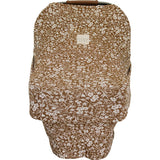 Brown Floral Ribbed Bamboo Multi-Use Cover | Milk & Baby