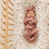 Dusty Rose Organic Cotton Ribbed Zipper