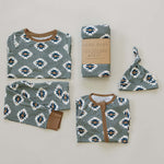 Southwest Aztec Ribbed Bamboo Newborn Knot Hat | Milk & Baby