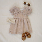 Gingham Peter Pan Collar Dress | Milk & Baby