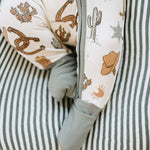 Outlaw Cowboy Ribbed Bamboo Zipper | Milk & Baby