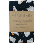 Ghosts Bamboo Stretch Swaddle | Milk & Baby
