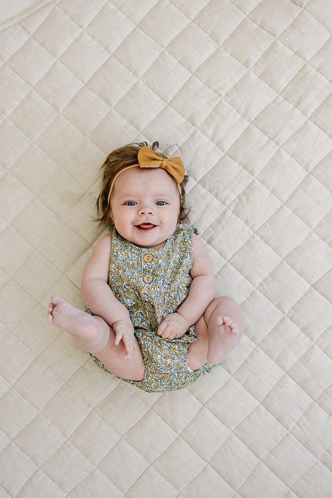 Golden Meadow Bubble Romper | Milk & Baby