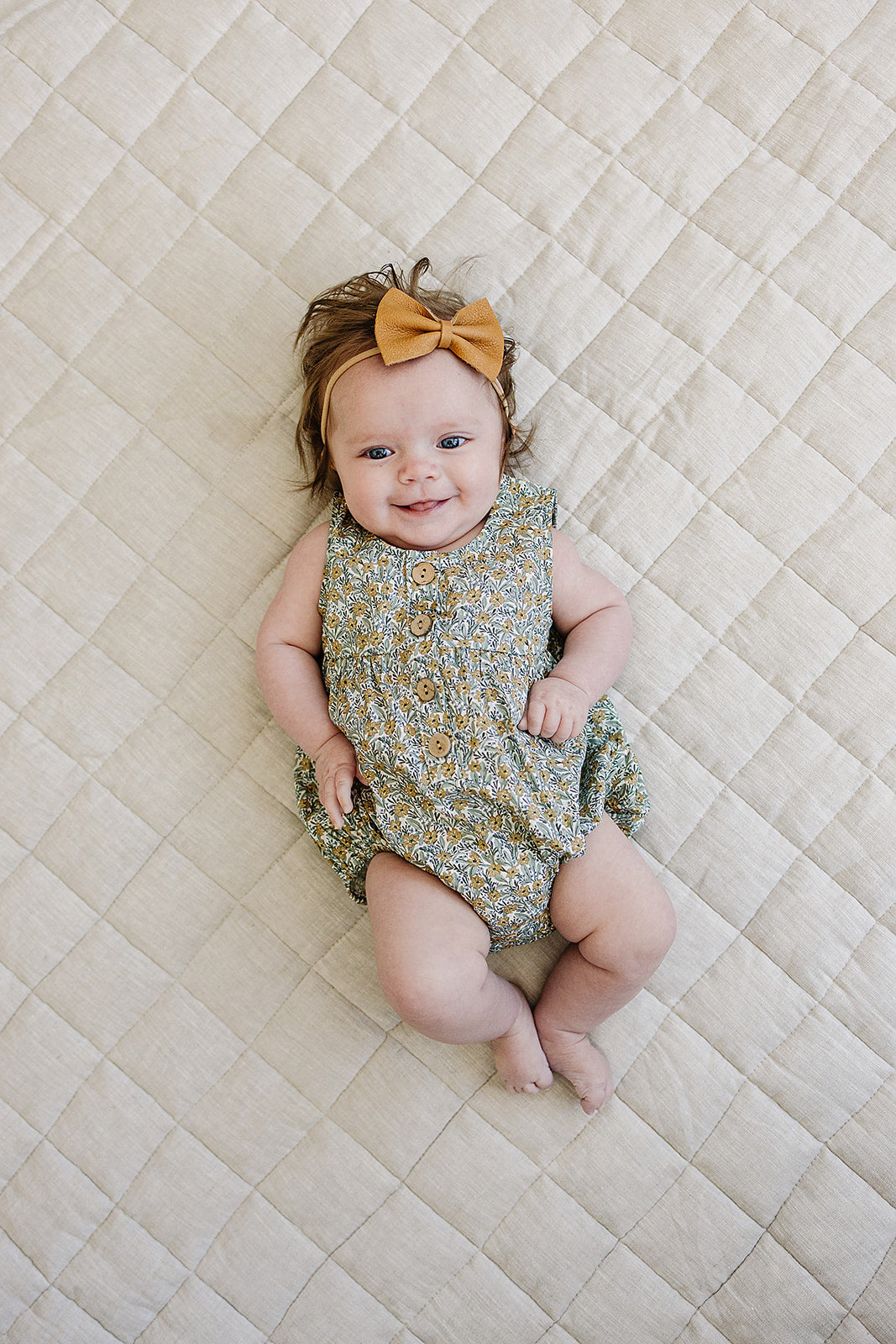 Golden Meadow Bubble Romper | Milk & Baby