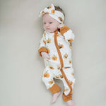Pumpkins Bamboo Zipper | Milk & Baby