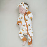 Pumpkins Bamboo Zipper | Milk & Baby