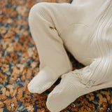 Vanilla Organic Cotton Ribbed Zipper