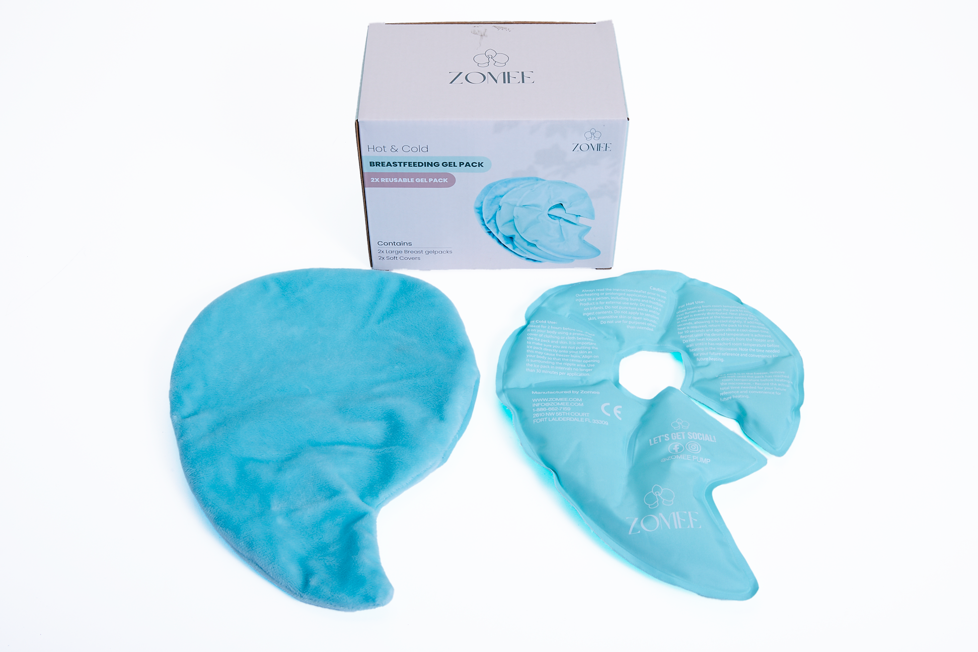 Hot & Cold Reusable Gel Packs (2 Pack) | Milk & Baby