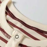 Stripe Half Buttoned Top | Milk & Baby