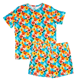 Tropical Dreams | Crew Neck Short Pajamas | Milk & Baby