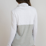 Nursing Sweatshirt Pullover | Light Grey