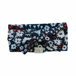 Americana Floral Ribbed Bamboo Head Wrap - Portrait