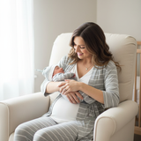 Analise 5-Piece Set Heather Grey Vertical Lifestyle Image - Chair