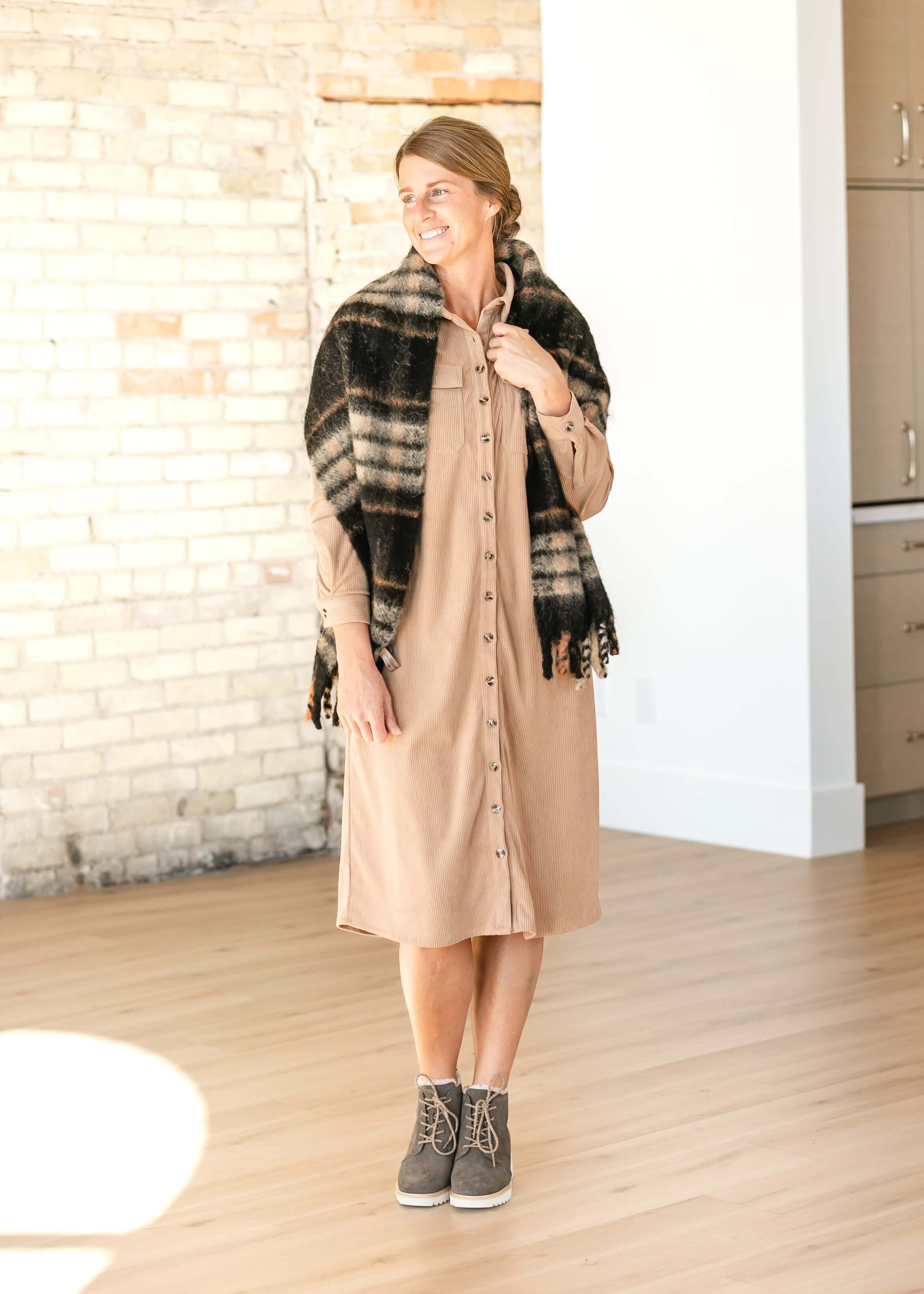 Anika Corduroy Shirt Dress | Milk & Baby