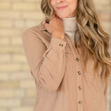 Anika Corduroy Shirt Dress | Milk & Baby