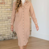 Anika Corduroy Shirt Dress | Milk & Baby