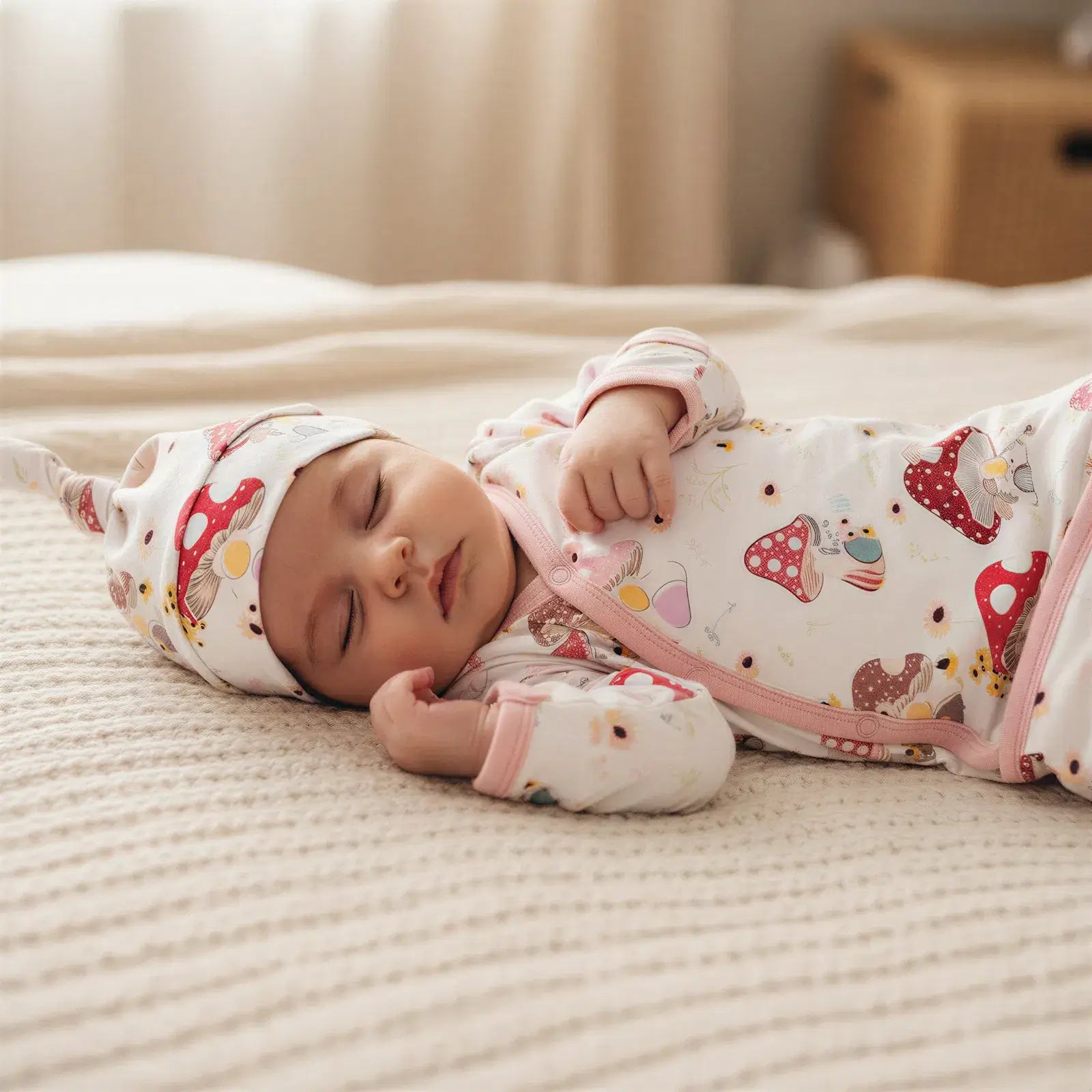 Flora Shrooms Gown & Hat | Milk & Baby