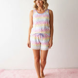 Aurora Mom Shorts set