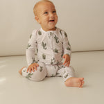 Cactus | Bamboo Zip Romper | Discover the ultimate Bamboo Zip Romper, designed for comfort and easy diaper changes. Perfect for sensitive skin and made from buttery-soft fabric. | Milk & Baby