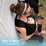 Baby K'tan Breeze Baby Carrier | Black | Milk & Baby
