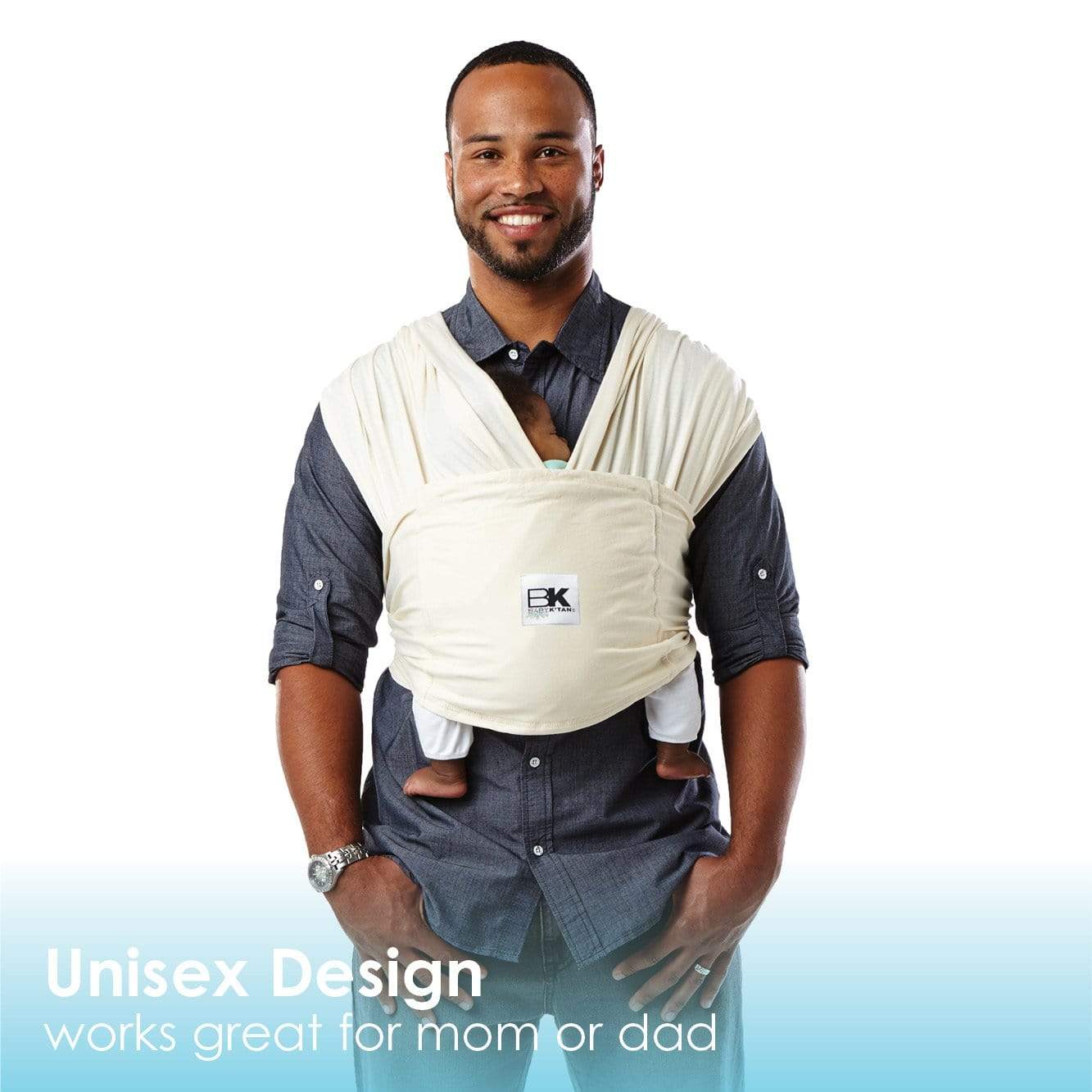 Baby K'tan Organic Baby Carrier | Natural | Milk & Baby