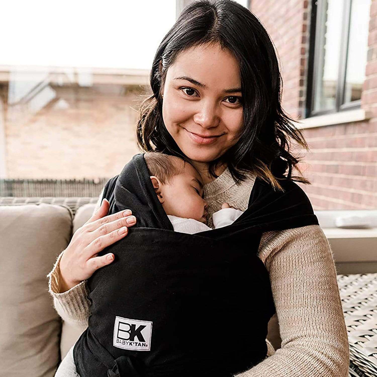 Baby K'tan Original Baby Carrier | Black | Milk & Baby