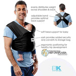 Baby K'tan Original Baby Carrier | Heather Grey | Milk & Baby