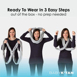 Baby K'tan Original Baby Carrier | Heather Grey | Milk & Baby