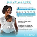 Baby K'tan Original Baby Carrier | Heather Grey | Milk & Baby