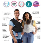 Baby K'tan Original Baby Carrier | Heather Grey | Milk & Baby