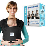 Baby K'tan Breeze Baby Carrier | Black | Milk & Baby