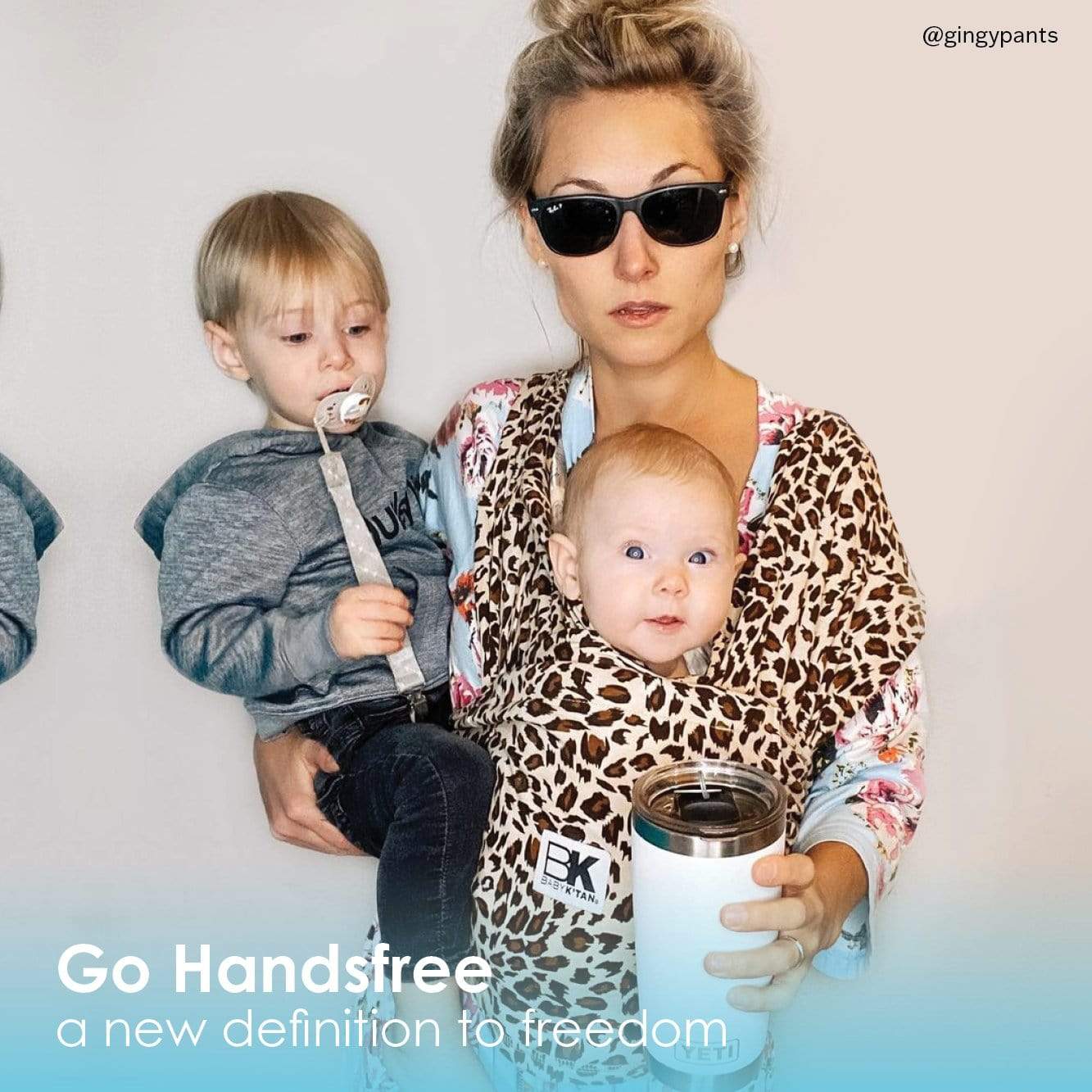 Baby K'tan Print Baby Carrier | Leopard Love | Milk & Baby