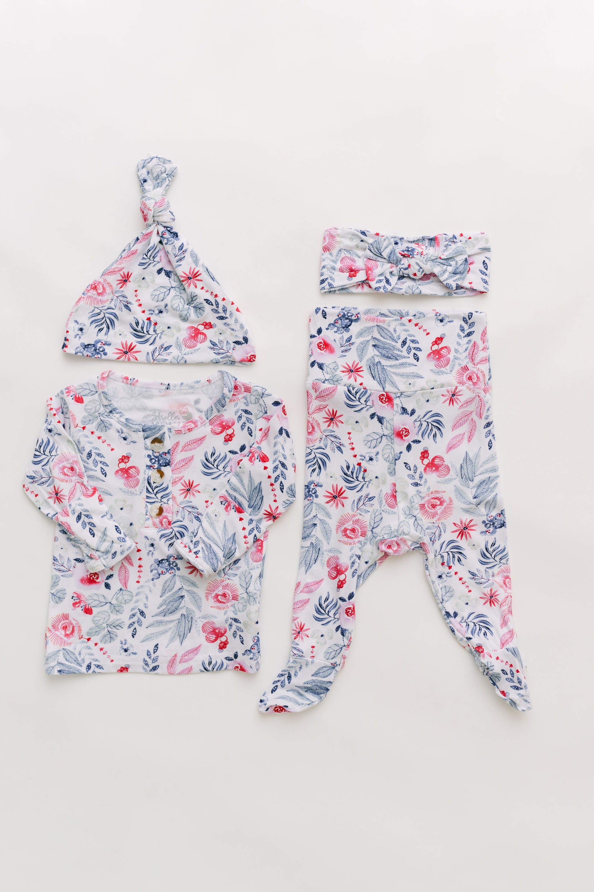 Aspen Outfit, Hat and Headband Set | Bloom | Milk & Baby