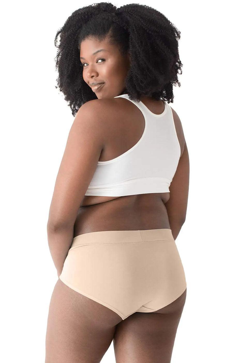 Buy Seamless Maternity Panties for Women Over Bump Pregnancy Underwear  Bamboo Cotton Plus Size Brief 1 Black 1 Beige S/M Online at desertcartINDIA