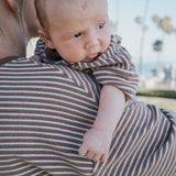Cola Stripe | Terry T-Shirt Romper