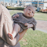 Cola Stripe | Terry T-Shirt Romper