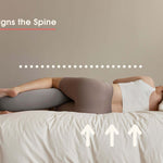Nursing & Pregnancy Pillow | Stone | Milk & Baby