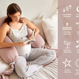 Nursing & Pregnancy Pillow | Dusty Pink | Milk & Baby