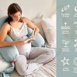 Nursing & Pregnancy Pillow | Eucalyptus | Milk & Baby