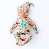 The SoftKnot Cap | Desert Cactus (Beige) | Milk & Baby