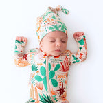 The SoftKnot Cap | Desert Cactus (Beige) | Milk & Baby